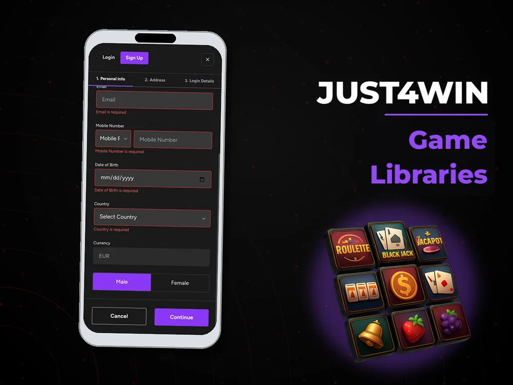Just4win - Game Libraries