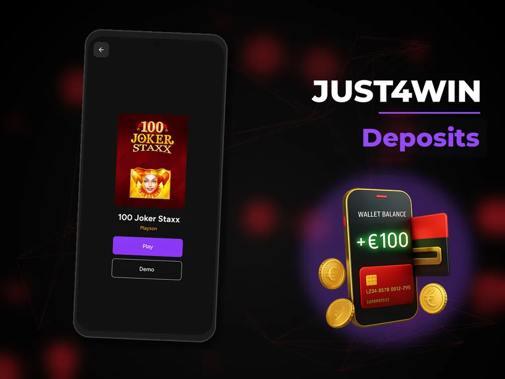 Just4win - Deposits