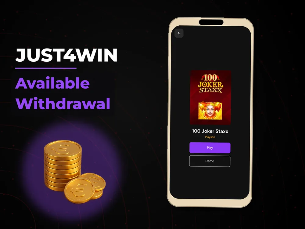 Just4win - Available Withdrawal