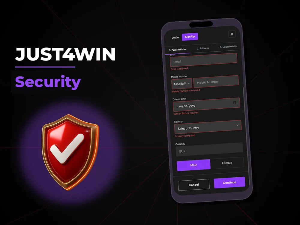Just4win - Security
