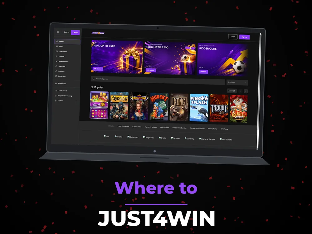 Just4win - Where to