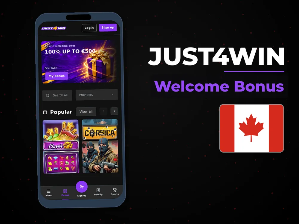 Just4win - Welcome Bonus