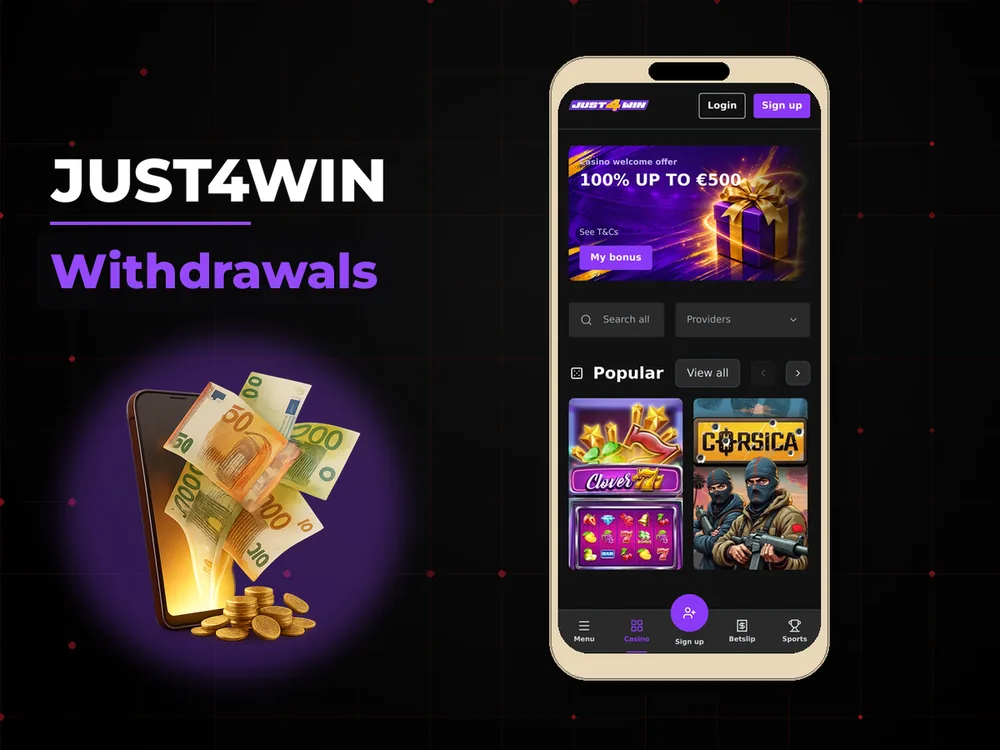 Just4win - Withdrawals