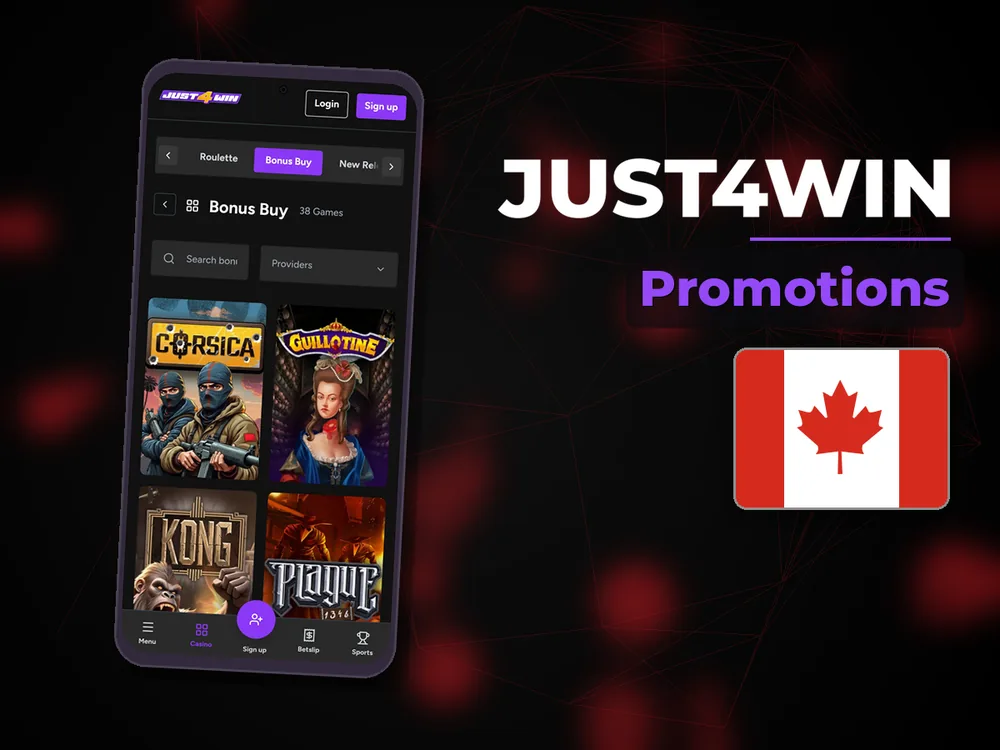 Just4win - Promotions