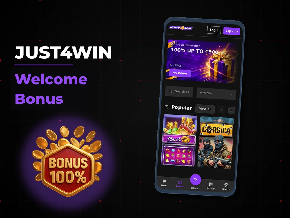 Just4win - Welcome Bonus