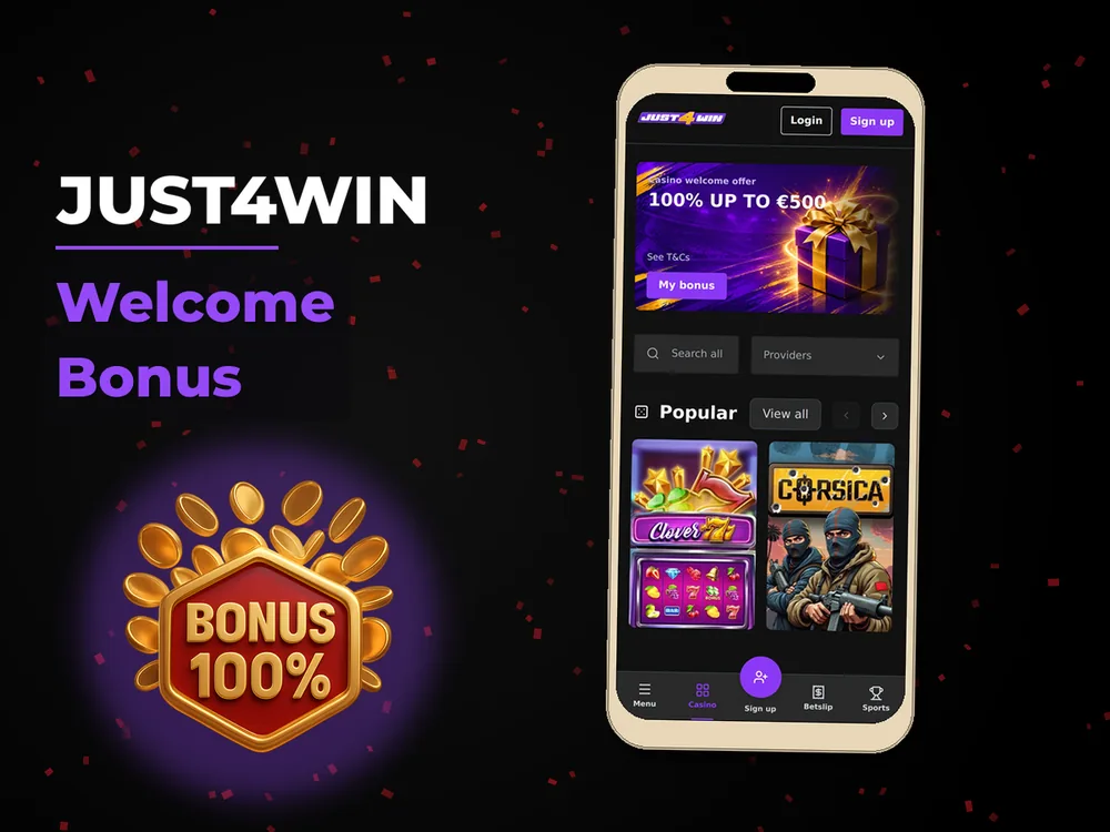 Just4win - Welcome Bonus