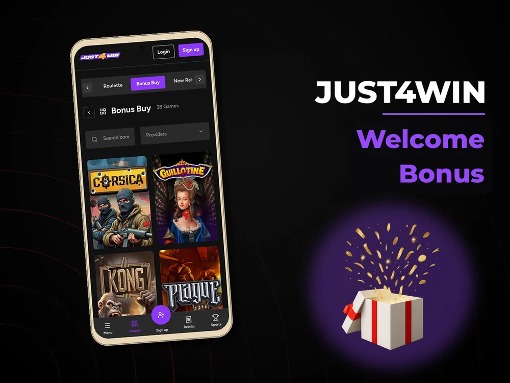 Just4win - Welcome Bonus